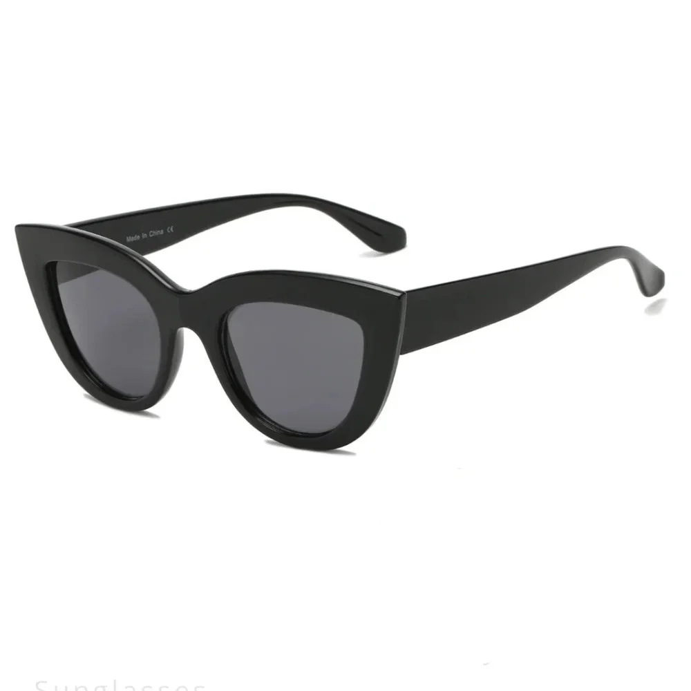 ❗Only 1 Left❗ Women Classic Black Cat Eye Sunglasses Chic Retro Eyewear